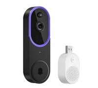 Caméra de sécurité intelligente pour la maison - Design de sonnette - Alertes mobiles en temps réel - Accès multiple utilisateur - Construction ABS - Alertes en temps réel
