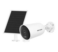 Hikvision Caméra IP DS-2CFS04/4G (2.8mm) – Bullet TurboHD, IP66, kit solaire sans fil blanc