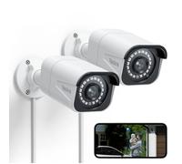 Caméra de Sécurité PoE 4K 2 Pcs - REOLINK - RLC-810A - Détection Personne/Véhicule - Vision Nocturne IR
