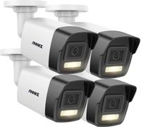 Caméra de sécurité, résolution 12MP, double lumière intelligente, évaluation IP67, 4pcs caméra-a