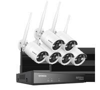 Caméra de sécurité, résolution 5MP, vision nocturne, Aucun, 8CH NVR 6Pcs Kits