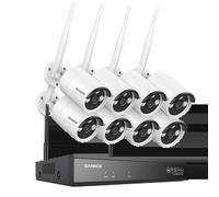 Caméra de sécurité, résolution 5MP, vision nocturne, Aucun, 8CH NVR 8Pcs Kits