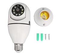 Caméra de Sécurité sans Fil à Ampoule, Caméra de Surveillance Panoramique à 360 Degrés, Installation Simple, Caméra de Vision Nocturne HD 1080p pour la Sécurité à Domicile
