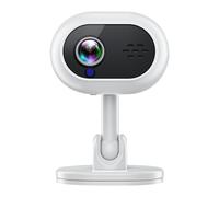 Caméra de sécurité sans fil - Caméras d'extérieur sans fil et multifonctionnelles | Caméra intérieure Wifi HD avec grand angle, base rotative à 360°, moniteur pour B
