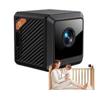 Caméra de sécurité sans fil - Mini Survei LAN HD, appareil portable rechargeable par USB | Moniteur compact pour la maison, le jardin, le garage avec support de carte mémoire pour la protection des