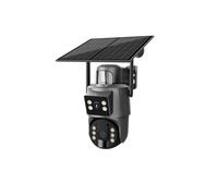 Caméra de sécurité solaire 4G LTE sans fil avec batterie rechargeable, vision nocturne 1080p, détection de mouvement, audio bidirectionnel, étanchéité IP66, pour la maison, la ferme, le chantier de