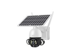 Caméra de sécurité solaire 4MP 4G, 2K, sans fil, détection humaine, vidéosurveillance, for l'extérieur, batterie longue durée de veille(4MP WiFi Add 32G)