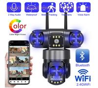 Caméra de sécurité WiFi caméras de vidéosurveillance sans fil Bluetooth 15MP HD Vision nocturne extérieure étanche 2 voies A[CC196]