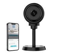 Caméra de sécurité WiFi en plein air - Moniteur de bébé intelligent intérieur, détecteur de mouvement HD | Structure compacte de l'objectif à l'épreuve des intempéries, couverture à large vue avec aud