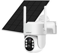 Caméra De Sécurité Wifi Solaire Srihome Dh005 4Mp,Ptz,Vision Nocturne,Détection De Mouvement,Résistant Aux Intempéries Ip66
