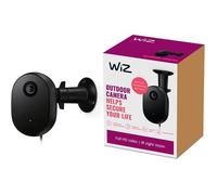 Caméra de sécurité Wiz - Vidéo Full HD, Vision Nocturne IR, détection de Mouvement et de Son, se connecte à Votre Wi-FI, contrôle Vocal/Application, Fonctionne avec Google Home, Alexa et HomeKit.