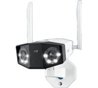 caméra de sécurité WLAN 4K, grand angle 180°, détection IA, intérieur/extérieur