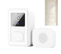Caméra de sonnette intelligente, visionneuse WiFi intelligente, 8,4 x 5,2 x 2,4 cm, appareil de sécurité haute définition, équipement de de vision avec support adhésif pour