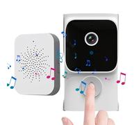 Caméra de Sonnette sans Fil | Interphone Visiophone,Caméra de Sécurité avec Communication Bidirectionnelle pour Extérieure Maison Appartement Entrée Cour Mur Portail