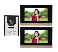 Caméra de Sonnette Vidéo Filaire avec Capteur CMOS HD, Système D' 2 en 1 pour la sécurité de la Surveillance à Domicile (Prise UE)