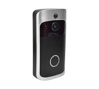 Caméra de Sonnette Vidéo WiFi V5, 720P HD 2.4G Caméra de Sonnette sans Fil avec Micro Intégré, IP65 étanche Vision Nocturne PIR Détection de Mouvement Sonnette pour Maison/Appartement/Smartphone