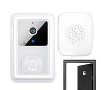 Caméra de sonnette, visionneuse WiFi intelligente, moniteur de vision HD, support adhésif sans fil, fonction de détection de mouvement, parfait pour la sécurité des locataires, la famille