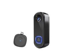 Caméra De Sonnette WiFi sans Fil 1080P Porte Vidéo Extérieure AC DC Téléphone IP65 Gamme D'environnements Domestiques(Option 4 Add 32G TF Card)