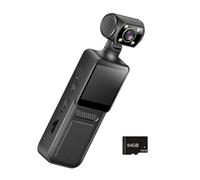 Caméra de sport 4K portable 180 degrés pour vélo de voyage, enregistreur de poche pour moto