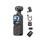 Caméra de Sport 5K Antion avec Objectif Grand Angle Rotatif à 270, Caméra D'Action Portable avec Enregistreur Vidéo de Poche et Batterie de 128 Go