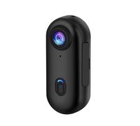 Caméra de Sport d'extérieur 4K FHD 1080P intégrée au Casque de Moto, for Filmer des scènes d'action à vélo et enregistrer des vidéos(Add 64GB Card,FHD 1080P Black)