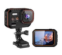 Caméra de sport étanche haute définition, objectif grand angle 40 MP, anti-tremblement 6 axes, connectivité Wi-Fi, enregistrement en boucle, enregistreur de conduite multi-scènes pour aventuriers