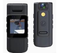 Caméra de sport HD compacte pour montage sur la poitrine, légère et construction ABS, idéale pour les cyclistes, les professionnels et les forces de l'ordre pour capturer des séquences vidéo