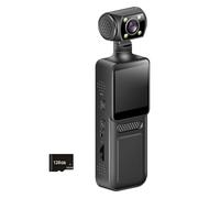 Caméra de sport portable 4K à 180 degrés, petite caméra de sport, écran LCD, caméscope de poche, enregistreur de vélo de voyage, à clipser pour le cyclisme