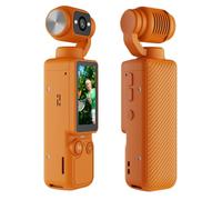 Caméra de Sport Portable Q7, Mini-caméra de Poche 1080P avec Objectif orientable à 180°, éclairage d'appoint intégré et Batterie Rechargeable de 2000 mAh,Orange-136 * 34.6 * 31mm