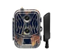 Caméra De Suivi 4G 4K, Contrôle par Application Cloud, sans Batterie Au Lithium, for La Chasse, Détection À Double Objectif, Faune Sauvage Haute RéSolution