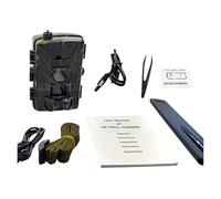 Caméra De Suivi des Sentiers 4G, Vidéo 8K, Images 60mp, PIR120 °, 15M-20M, Déclencheur Réflexe Ultra Rapide, for La Faune, avec Application Stockage en Nuage, Infrarouge Ca