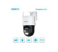 Camera de Surveillance 4K PTZ WiFi 2,4/5 GHz à Double Objectif, Zoom 6X, Détection Humaine/Véhicule/Chat/Chien, Suivi Automatique, Vision Nocturne