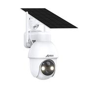 Camera de surveillance à batterie avec panneau solaire 3MP 2K HD sans fil WIFI- Q03 Blanc