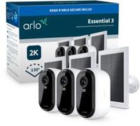 Caméra de surveillance ARLO 3 caméras ext Essential3 2K+ pan. sol