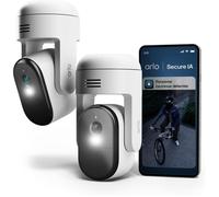 Caméra de surveillance - ARLO - Arlo Essential 3 HD PTZ - Panoramique et inclinable (PTZ) - Vision nocturne - Projecteur et sirène