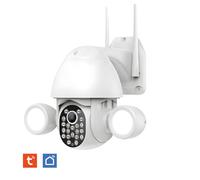 Double Caméra IP Extérieure Rotative PT motorisée 3MP 3MP WIFI 2,4Ghz