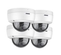 Caméra de surveillance de sécurité, résolution HD 5MP, vision nocturne, 4 pièces