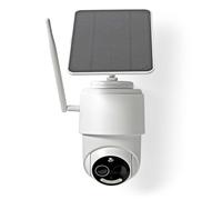 NEDIS Caméra WiFi PTZ extérieure FULL HD 1080P autonome avec panneau solaire - Vision nocturne et capteur de mouvement