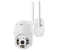 Caméra de Surveillance Extérieure 5MP Motorisée Connectée Wi-Fi MAXEXCELL Blanc