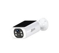 Caméra de surveillance extérieure avec batterie solaire 5 MP, détecteur de mouvement PIR et projecteur, audio bidirectionnel, C3