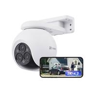 EZVIZ Camera Surveillance WiFi Extérieure avec Objectifs Triples 4MP à Zoom Mixte 12x, Suivi Auto, Détection de Forme Humaine/Véhicule, Vision Nocturne en Couleur, Audio Bidirectionnel, IP67, H80f
