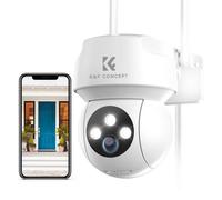 Caméra de Surveillance Extérieure Filaire 2K 3MP Caméra IP 2,4GHz WiFi Caméra de Sécurité avec Suivi Automatique