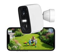 Rollei Caméra Surveillance WiFi Extérieur, Wireless Security Cam 2K V2 Camera sans Fil Suivi de Mouvement et Détection de Personne Vision Nocturne Audio Bidirectionnel Camera-Surveillance-Exterieur