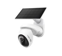 Tapo C660 Kit Caméra de Surveillance extérieure avec Panneau Solaire 4K 8MP, Vision 360°, Vision Nocturne Couleur Starlight, Batterie 10 000 mAh, détection IA, IP66, Alarme Rapide et antivol