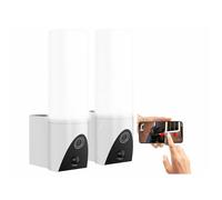 Caméra de surveillance extérieure - VISORTECH - 2 appliques - Full HD - Vision nocturne - Wifi