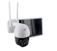 Caméra de surveillance extérieure Wi-Fi sans fil + panneau solaire 7,8W - IP65 - Chacon