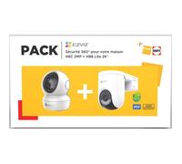 Caméra de surveillance Ezviz Pack caméra intérieur H6C + caméra extérieur HB8 Lite