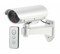 Caméra de surveillance factice avec détecteur de mouvement et fonction alarme -