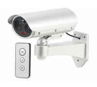 Caméra de surveillance factice avec détecteur de mouvement et fonction alarme VisorTech