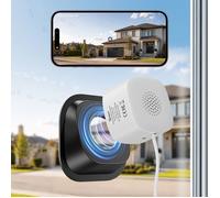 SONOFF GlassView CAM-S3W Caméra de fenêtre 3MP 2K Console Web locale | WiFi 2,4/5 GHz, RTSP/ONVIF, caméra SafeView avec support, montage facile, détection de personnes, vision nocturne en couleur
